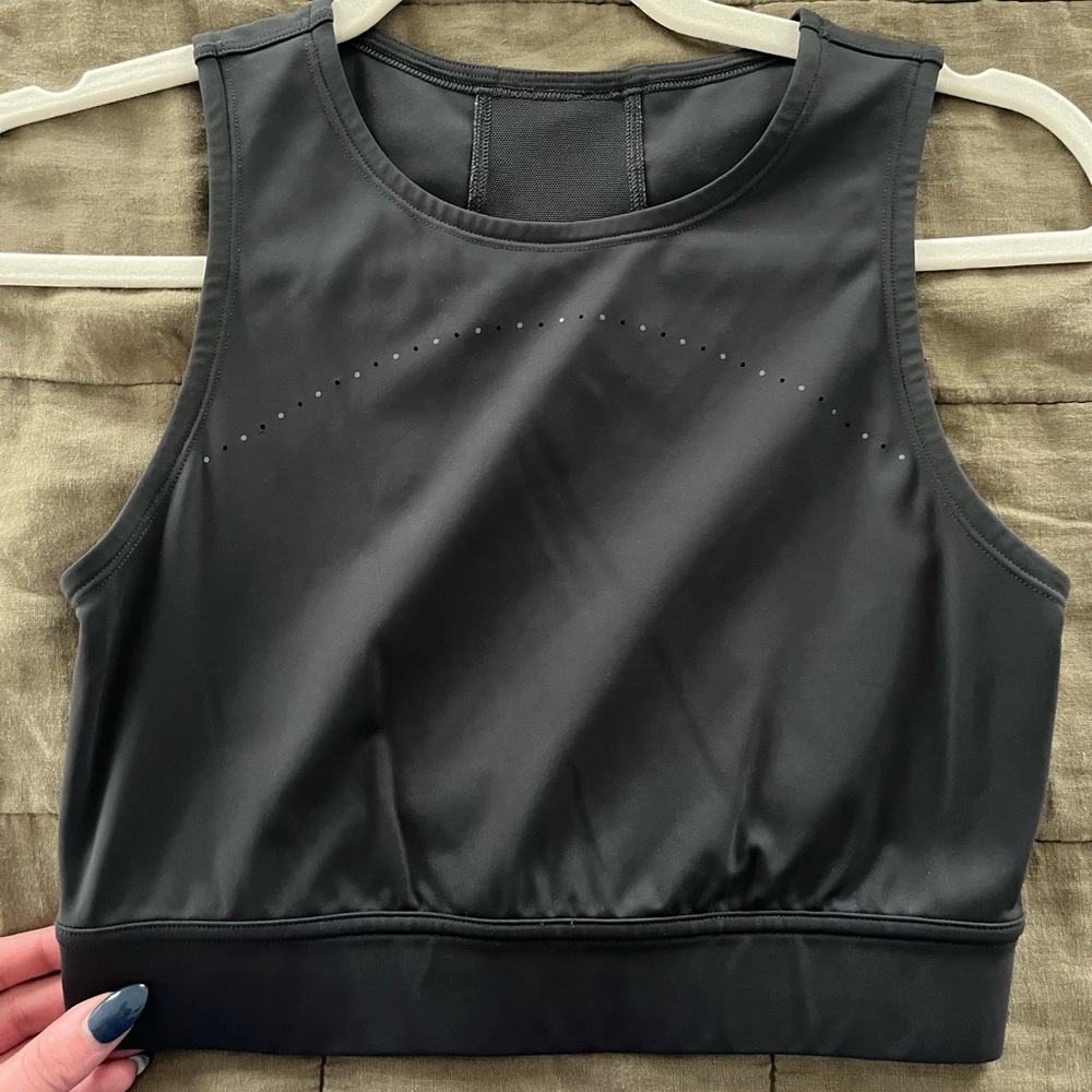Lululemon Cropped Tank Grey Size 6